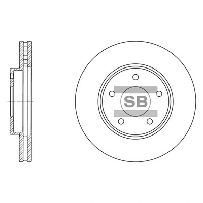 Tarcza hamulcowa przednia Nissan Primera 