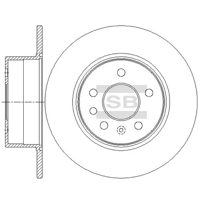 Tarcza hamulcowa tylna do Opel Vectra B 36