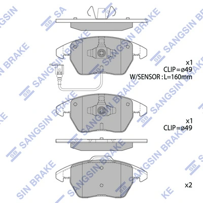 Klocki hamulcowe przednie tarczowe Peugeot 208 I hatchback (CA, CC) (2012 - 2021) cena, od 36,07 USD