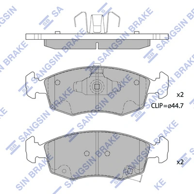 Klocki hamulcowe przednie tarczowe Peugeot/Citroen 1623056880
