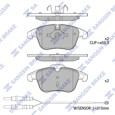 Klocki hamulcowe przednie tarczowe Peugeot 508 I sedana (8D) (2010 - 2018) cena, od 36,70 USD