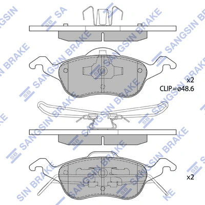 Klocki hamulcowe przednie tarczowe do Ford Focus I DFW