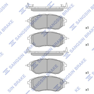 Klocki hamulcowe przednie tarczowe Toyota 26296XA010