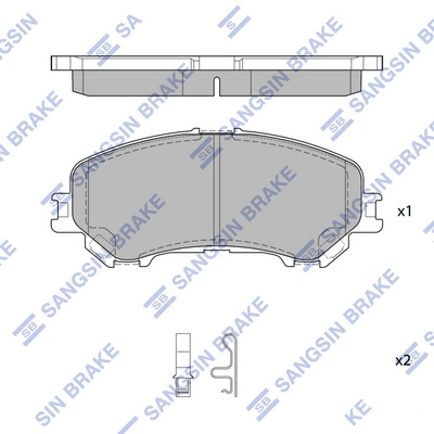 Klocki hamulcowe przednie tarczowe Nissan Qashqai II SUV (J11) (2013 - 2021) cena, od 28,19 USD