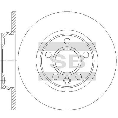 Do koszyka Tarcza hamulcowa tylna Volkswagen Transporter T4 70B, 70C, 7DB, 7DK, 70J, 70K, 7DC, 7DJ