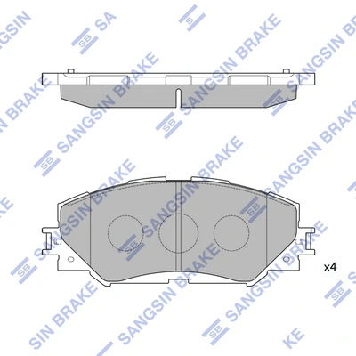 Klocki hamulcowe przednie tarczowe 1623054180 Peugeot/Citroen
