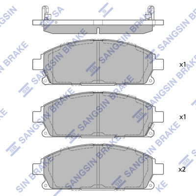 Do koszyka 45022SJK040 Honda Klocki hamulcowe przednie tarczowe