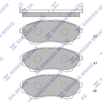 Klocki hamulcowe przednie tarczowe Mazda UMY13328ZB cena, od 28,72 USD