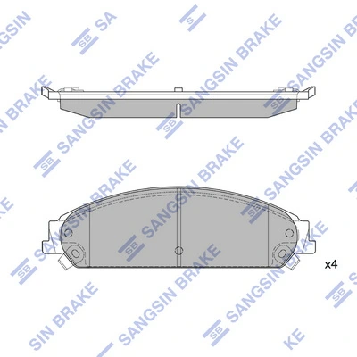 K05142558AB Fiat/Alfa/Lancia Klocki hamulcowe przednie tarczowe