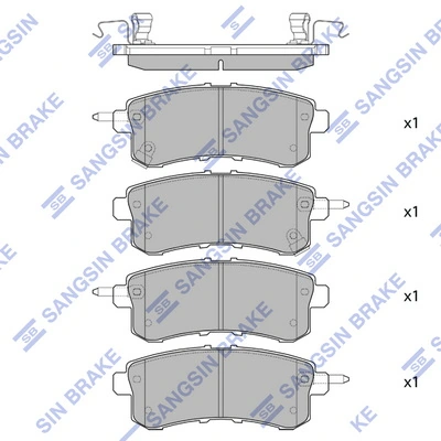 Okładziny (klocki) do hamulców tarczowych tylne Nissan Patrol SUV (Y62) (2010 - 2026) cena, od 33,60 USD