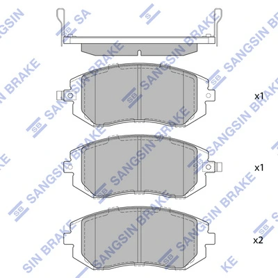  Klocki hamulcowe przednie tarczowe Subaru Forester 1