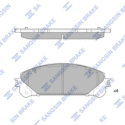 Klocki hamulcowe przednie tarczowe Lexus RX 270/350/450H SUV (AGL10, GGL15, GYL15) (2008 - 2015) cena, od 32,61 USD