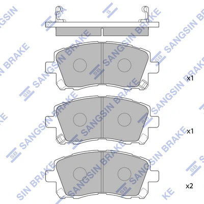  Klocki hamulcowe przednie tarczowe Subaru Outback 2