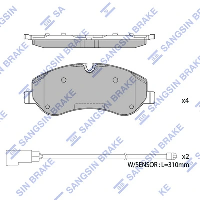  Klocki hamulcowe przednie tarczowe Ford Transit 7