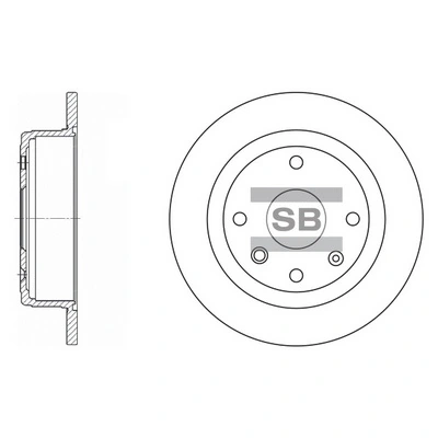 Tarcza hamulcowa tylna 96549630 Hyundai/Kia
