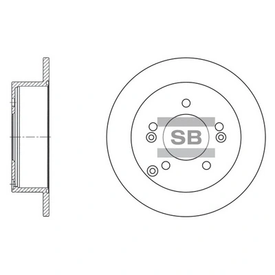 Tarcza hamulcowa tylna do Hyundai Sonata V NF