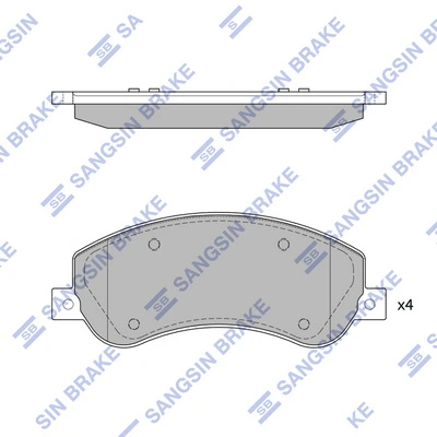 Do koszyka Klocki hamulcowe przednie tarczowe Volkswagen AMAROK  2HA, 2HB, S1B, S6B, S7A, S7B
