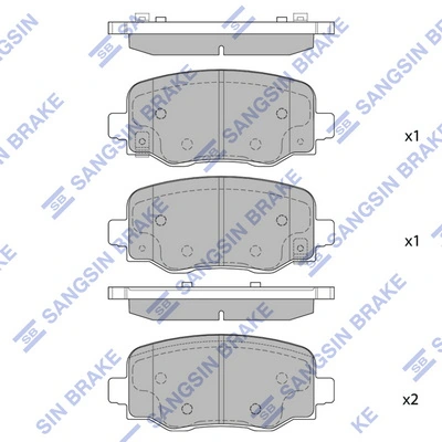 Okładziny (klocki) do hamulców tarczowych tylne Peugeot/Citroen 1675996280 cena, od 26,39 USD