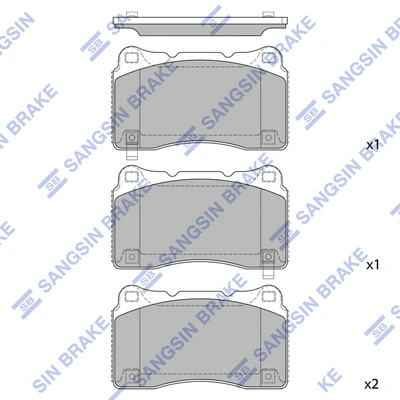 Do koszyka 4G7Z2001AA Ford Klocki hamulcowe przednie tarczowe