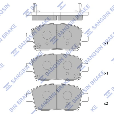 Klocki hamulcowe przednie tarczowe Toyota Yaris hatchback (P10) (1999 - 2005) cena, od 23,14 USD