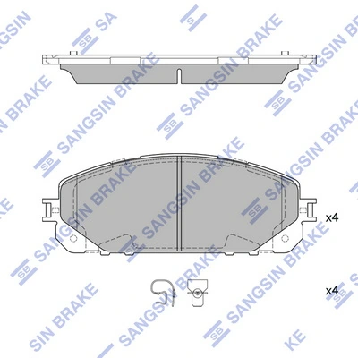K68227573AC Fiat/Alfa/Lancia Klocki hamulcowe przednie tarczowe
