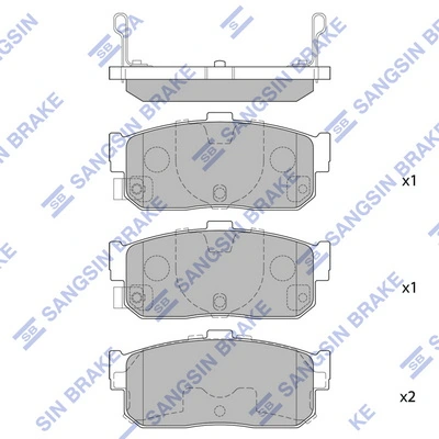 Okładziny (klocki) do hamulców tarczowych tylne Nissan Almera I hatchback (N15) (1995 - 2000) cena, od 20,83 USD