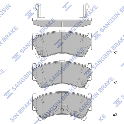 Klocki hamulcowe przednie tarczowe do Suzuki Baleno  EG
