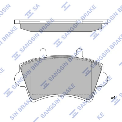 Klocki hamulcowe przednie tarczowe Ford 1605980