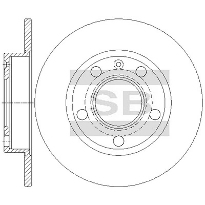 Tarcza hamulcowa tylna do Audi A4 B6 8E2