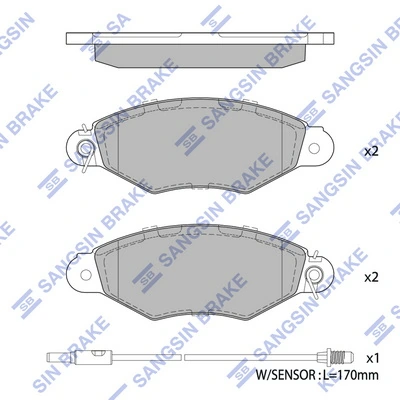 Klocki hamulcowe przednie tarczowe 4106000QAG Nissan/Infiniti