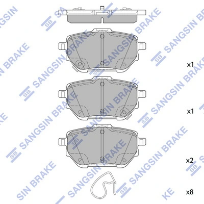 Okładziny (klocki) do hamulców tarczowych tylne Toyota Yaris CROSS SUV (MXP) (2020 - 2026) cena, od 64,62 USD