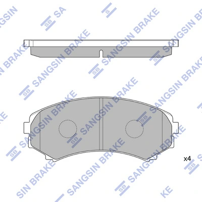 897287263 Isuzu Klocki hamulcowe przednie tarczowe