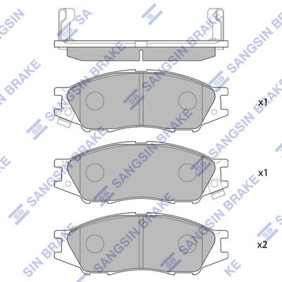 Klocki hamulcowe przednie tarczowe Nissan Almera CLASSIC sedana (B10RS) (2006 - 2012) cena, od 25,40 USD