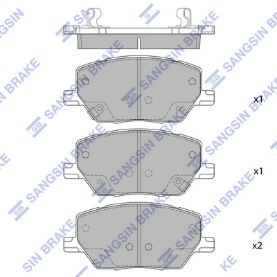 Klocki hamulcowe przednie tarczowe Fiat/Alfa/Lancia 77368211 cena, od 26,31 USD