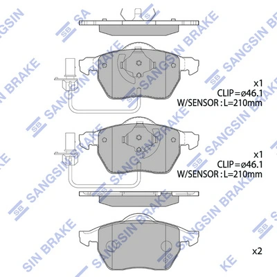 Klocki hamulcowe przednie tarczowe 1617253080 Peugeot/Citroen