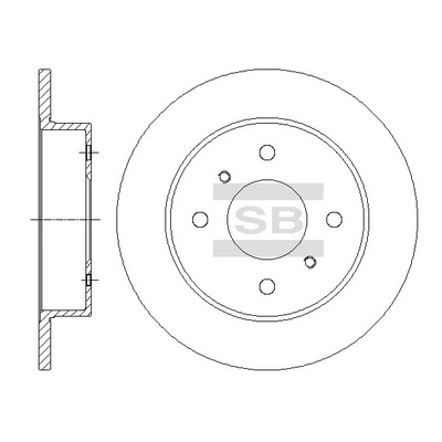  Tarcza hamulcowa tylna Nissan Almera 2