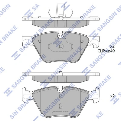 Klocki hamulcowe przednie tarczowe do BMW 5  F10