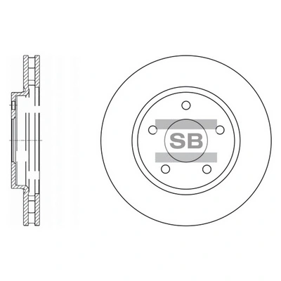 Tarcza hamulcowa przednia Dodge Caliber SXT
