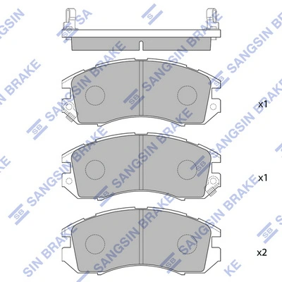  Klocki hamulcowe przednie tarczowe Subaru Legacy 1