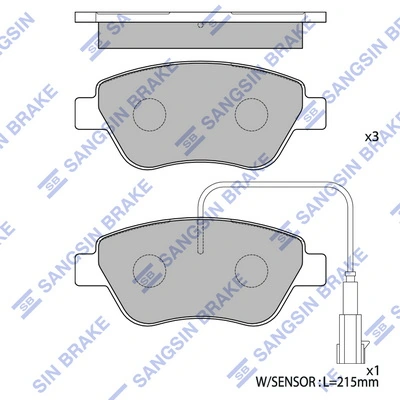 Klocki hamulcowe przednie tarczowe Fiat Fiorino Qubo autobus (225) (2008 - 2026) cena, od 27,21 USD