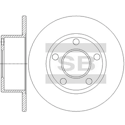 Tarcza hamulcowa tylna do Volkswagen Passat B5 3B5