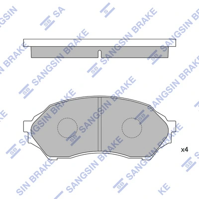 Klocki hamulcowe przednie tarczowe BJYD3323Z Hyundai/Kia