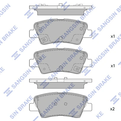Okładziny (klocki) do hamulców tarczowych tylne Hyundai KONA SUV (OS) (2017 - 2024) cena, od 27,68 USD