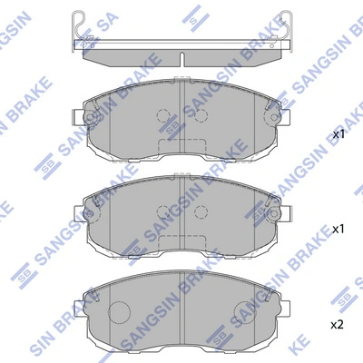 Klocki hamulcowe przednie tarczowe Nissan Tiida hatchback (C11X) (2004 - 2014) cena, od 30,03 USD