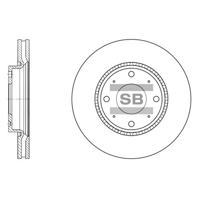Tarcza hamulcowa przednia Hyundai/Kia S517122F100