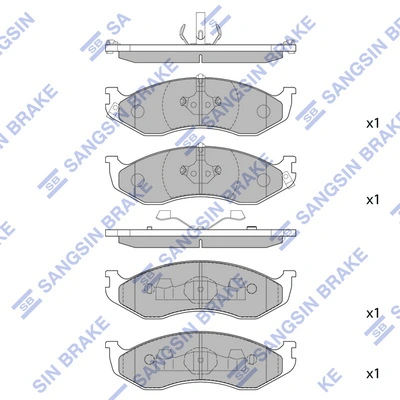  Klocki hamulcowe przednie tarczowe Jeep Grand Cherokee 