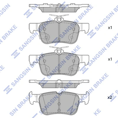Okładziny (klocki) do hamulców tarczowych tylne Fiat/Alfa/Lancia K82213581AB cena, od 24,86 USD
