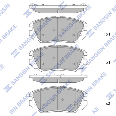 1639382880 Peugeot/Citroen Klocki hamulcowe przednie tarczowe