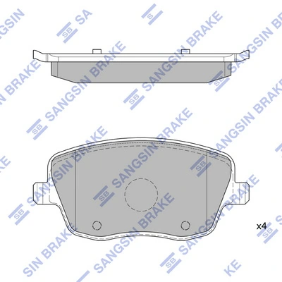 Klocki hamulcowe przednie tarczowe 1617271180 Peugeot/Citroen