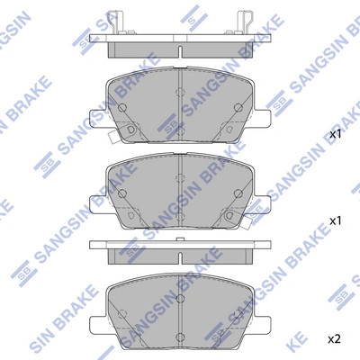 Klocki hamulcowe przednie tarczowe Peugeot/Citroen 1680880680 cena, od 41,82 USD